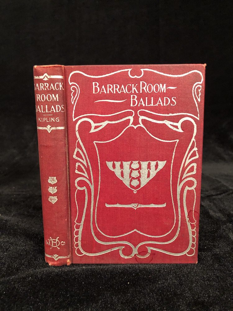 Barrackroom Ballads by Kipling - silver gilt